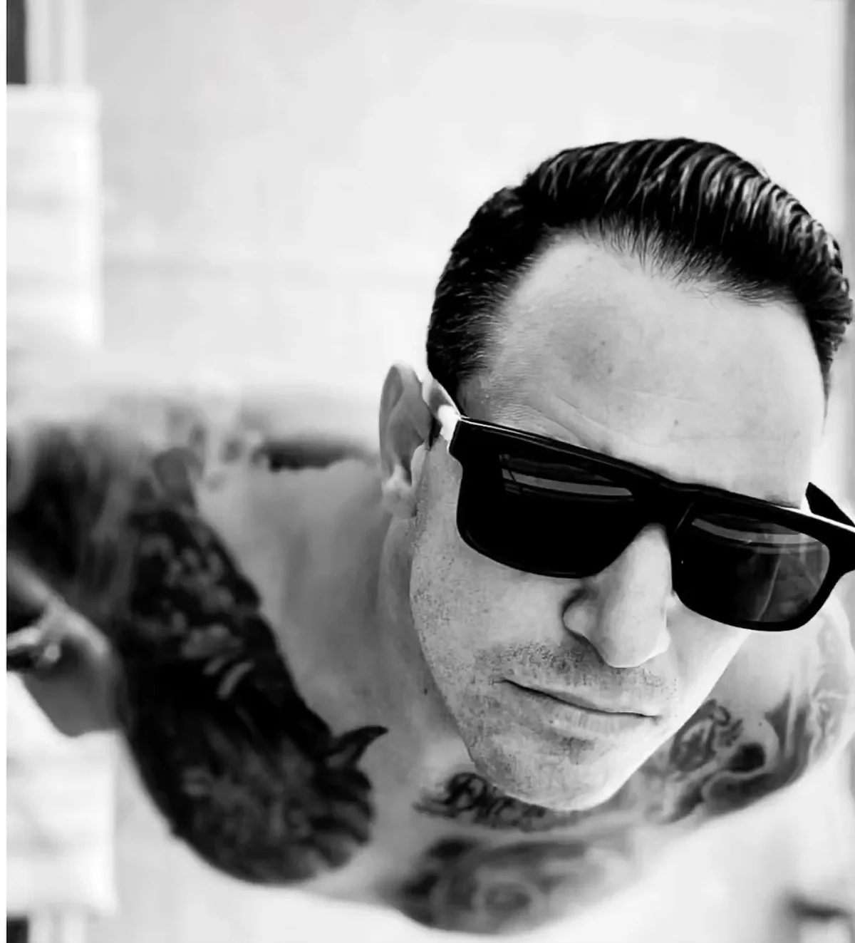 Michael Jannicelli wearing black sunglasses