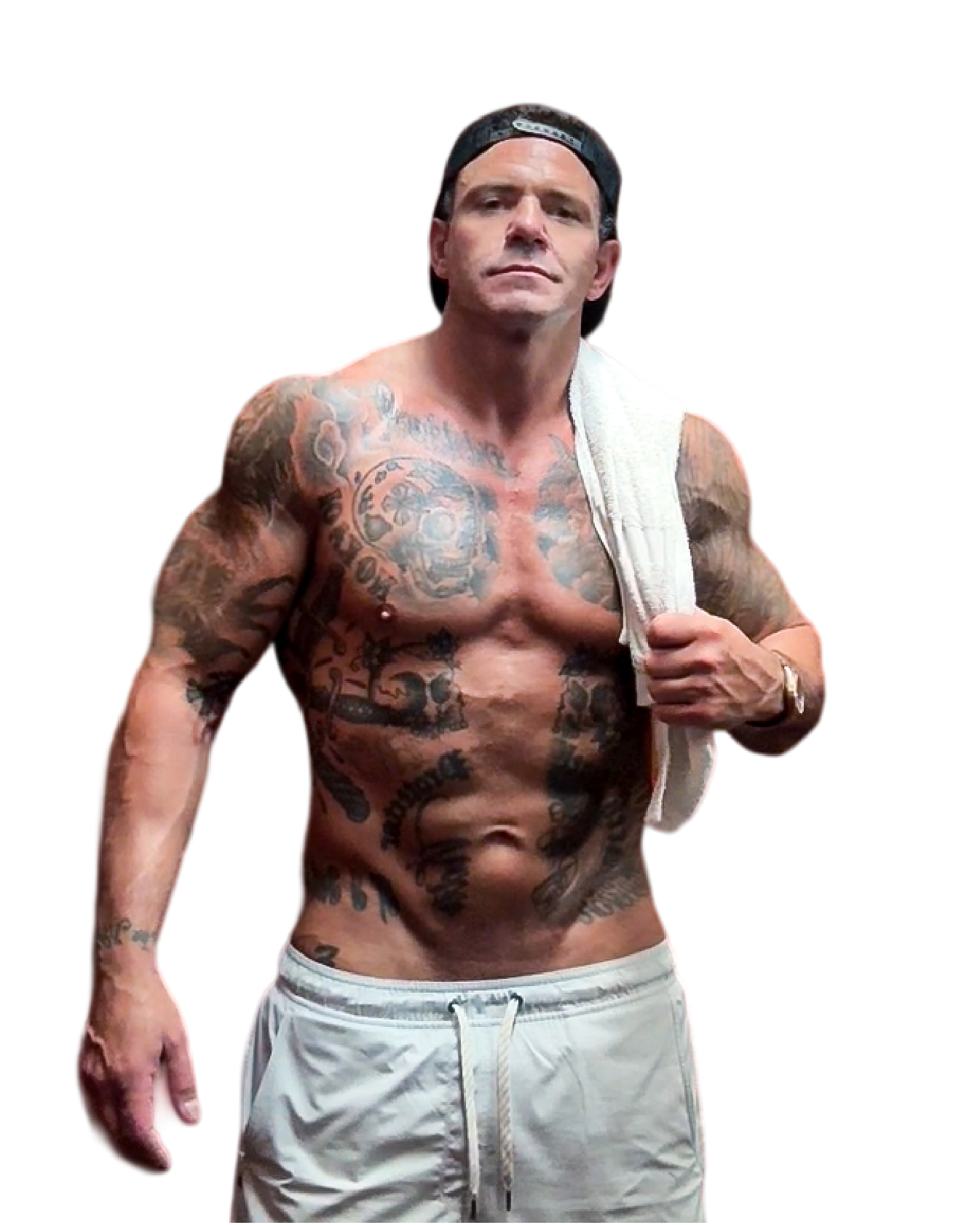 Michael Jannicelli standing with a towel over his shoulder